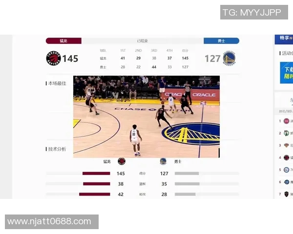 勇士与猛龙今日比赛比分更新及精彩瞬间回顾